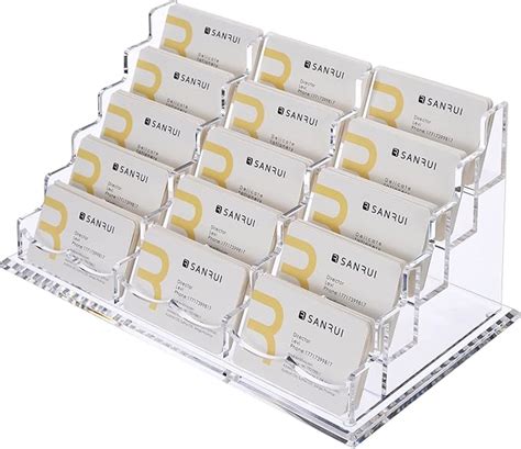 5 tier business card holder